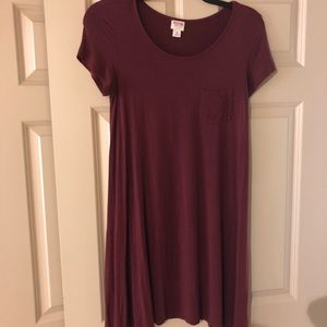 Target burgundy T-shirt dress